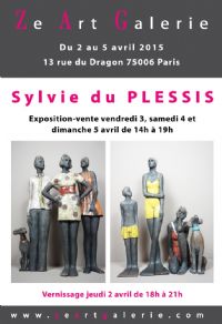 Exposition Sylvie du Plessis, Peintre Officiel de la Marine, à Ze Art Galerie. Du 3 au 5 avril 2015 à Paris06. Paris.  14H00